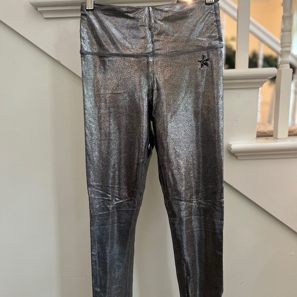 Rebel Athletic Silver/Metallic Leggings